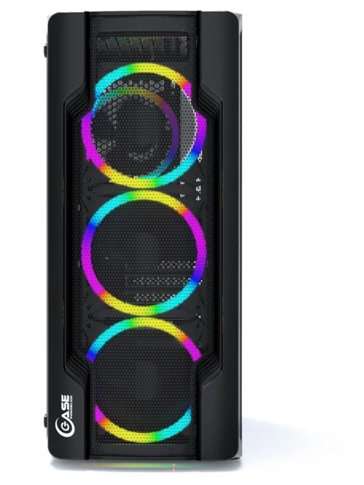Powercase Компьютерный корпус Mistral X4 Mesh LED, черный (CMIXB-L4), черный, фото 2