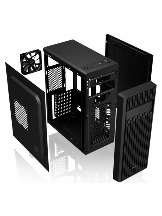 Zalman Компьютерный корпус ZM-T6, черный, черный, фото 2