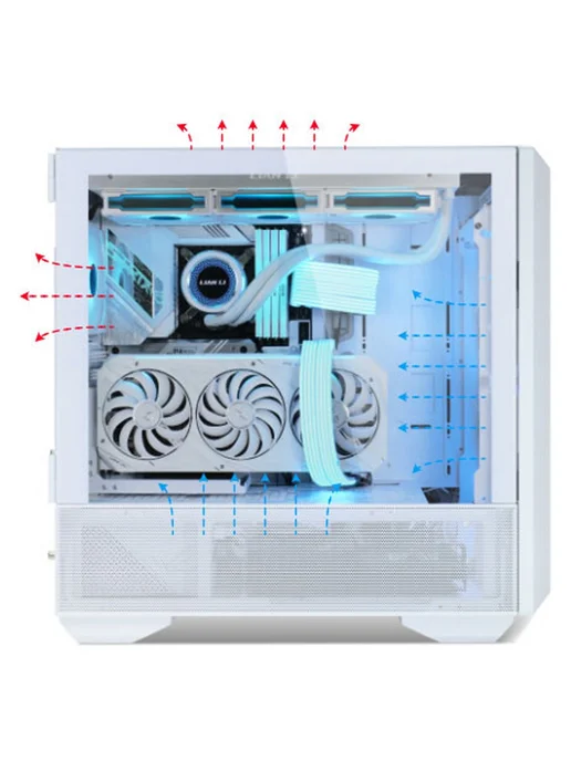 LIAN-LI Компьютерный корпус Lancool III RGB, белый (G99.LAN3RW.10R), белый, фото 3