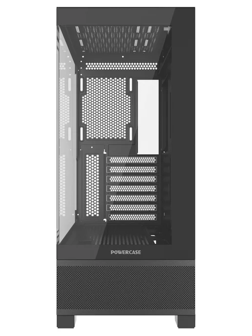 Powercase Компьютерный корпус Luminous, чёрный (CLB-L0), черный, фото 2