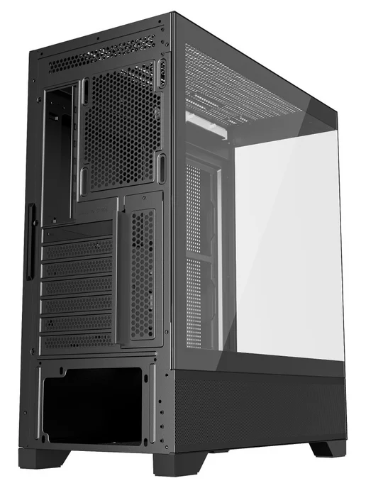 Powercase Компьютерный корпус Luminous, чёрный (CLB-L0), черный, фото 5