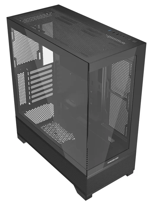 Powercase Компьютерный корпус Luminous, чёрный (CLB-L0), черный, фото 6