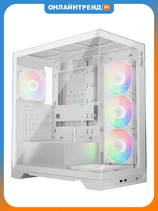 XPG Компьютерный корпус INVADER X White (INVADERXMT-WHCWW), белый