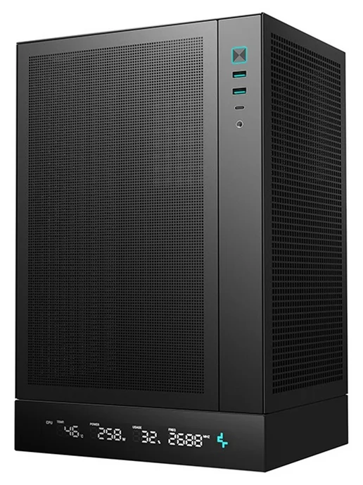 Deepcool Компьютерный корпус CH170 DIGITAL черный, черный, фото 3