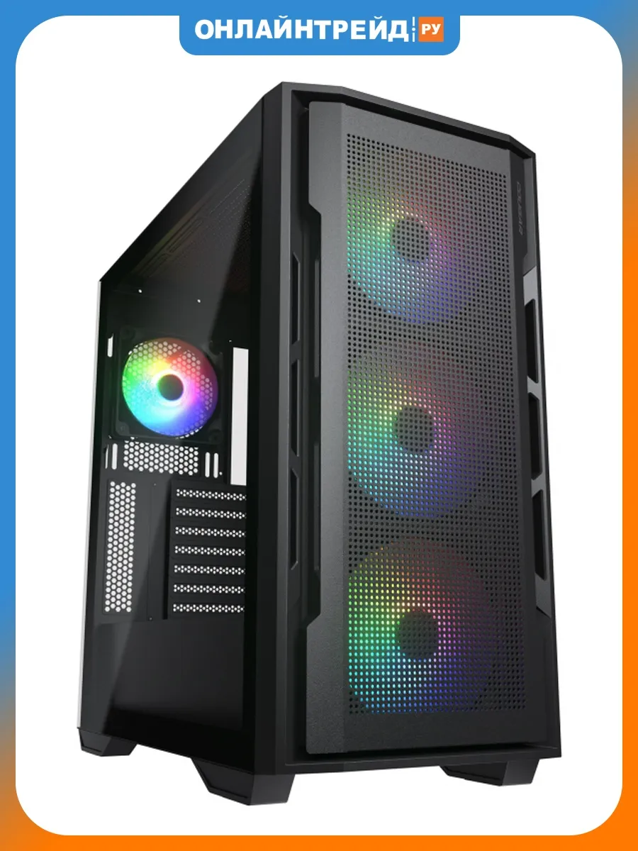 Компьютерный корпус Uniface X RGB V2, черный