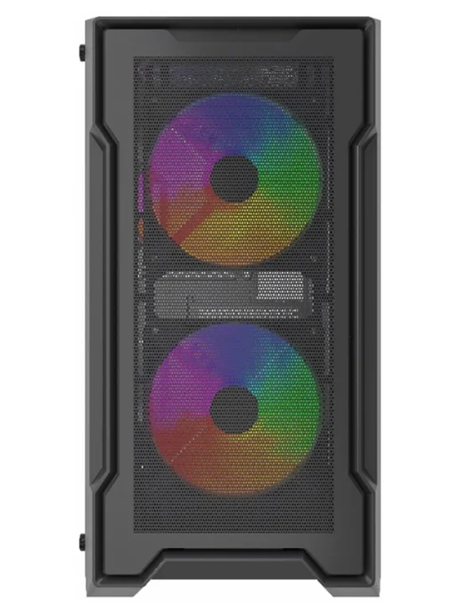 Powercase Компьютерный корпус Mistral Micro X3B ARGB, черный, черный, фото 2