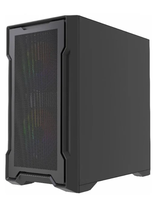 Powercase Компьютерный корпус Mistral Micro X3B ARGB, черный, черный, фото 3