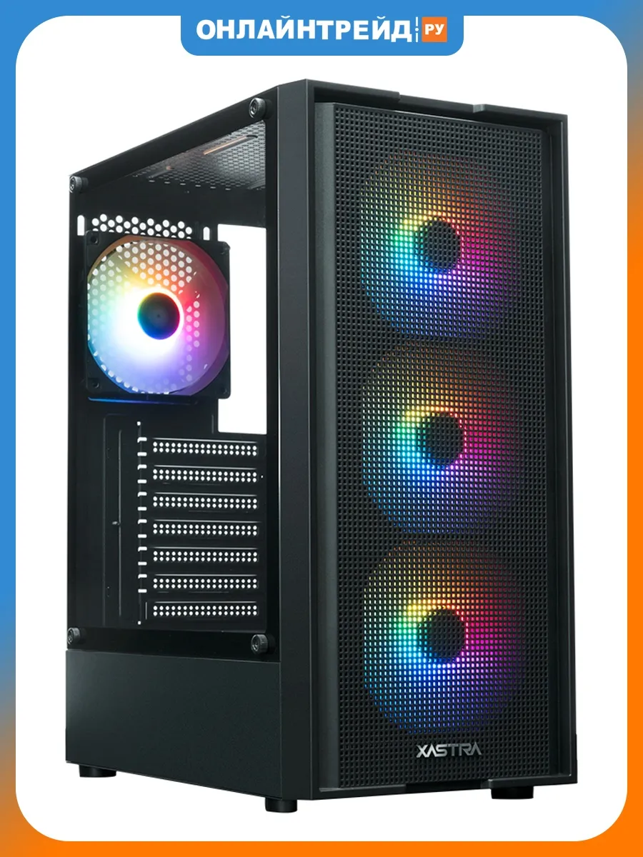 Компьютерный корпус A301 4FRGB, черный