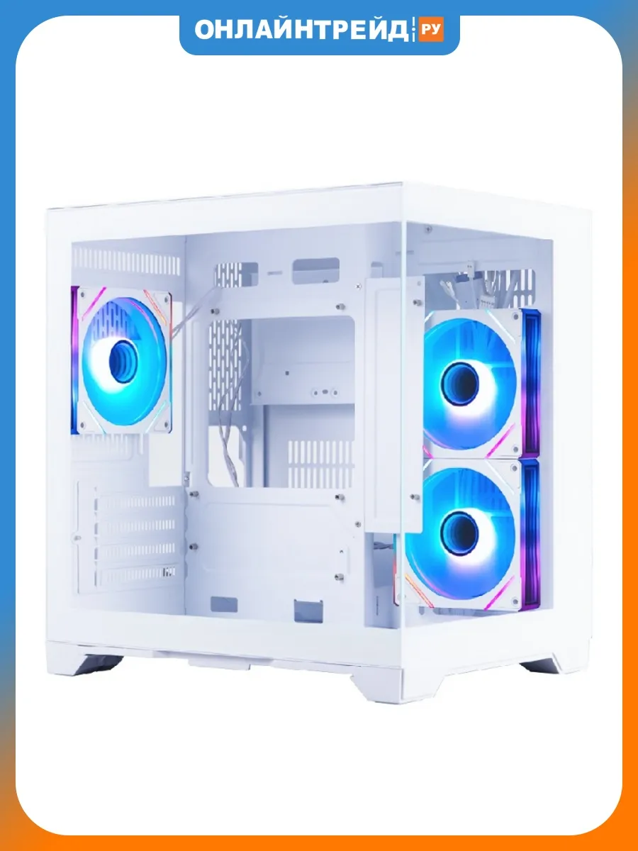 Компьютерный корпус MEGAVIEW MV5-TP ARGB, белый