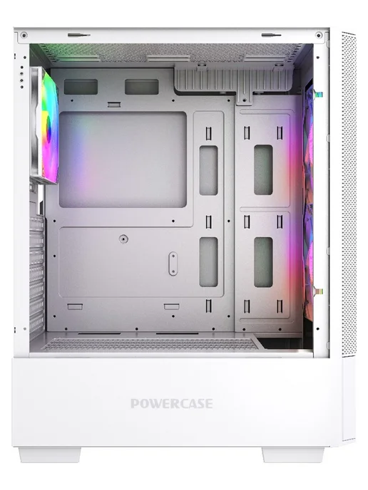 Powercase Компьютерный корпус Mistral AY3W ARGB, белый (CMAYW-A3), 3 Вт, фото 3