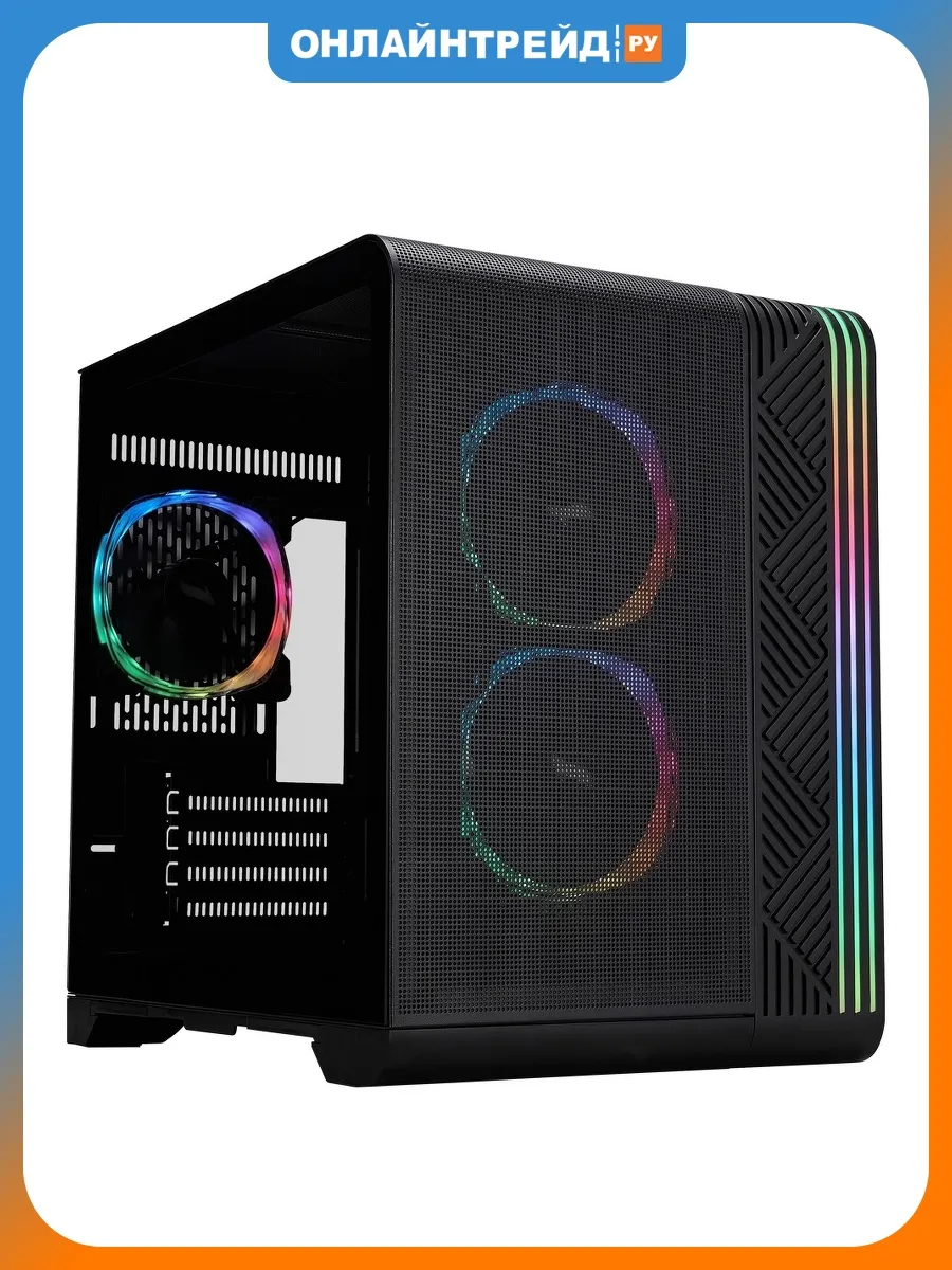 Компьютерный корпус VT5 ARGB, черный (VT5-BK-3FS7)