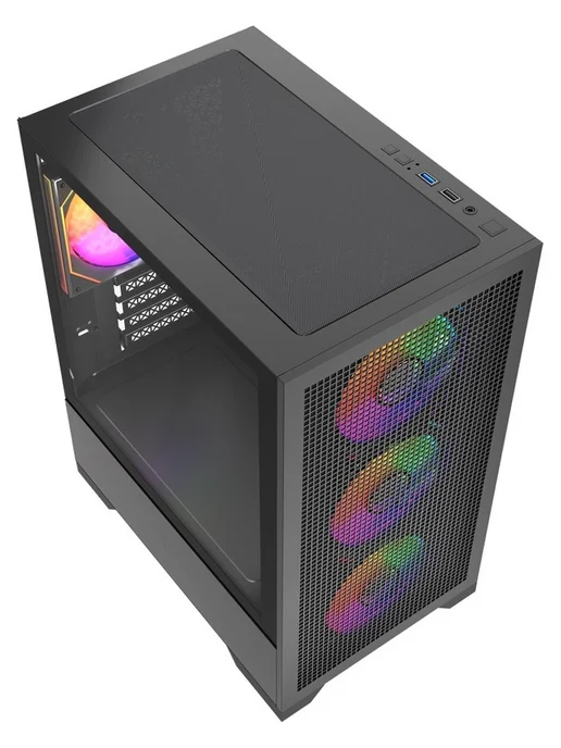 Powercase Компьютерный корпус Mistral Micro B315, чёрный (CMMB315-A4), черный, фото 4