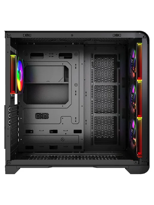 4FAN Компьютерный корпус XZ Gigabit, черный (4ARGB), черный, фото 4