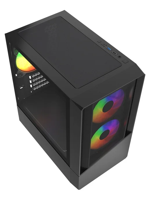 Powercase Компьютерный корпус Mistral Micro A15B, чёрный (CMMA15B-L3), черный, фото 4