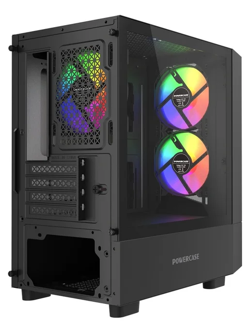 Powercase Компьютерный корпус Mistral Micro A15B, чёрный (CMMA15B-L3), черный, фото 7