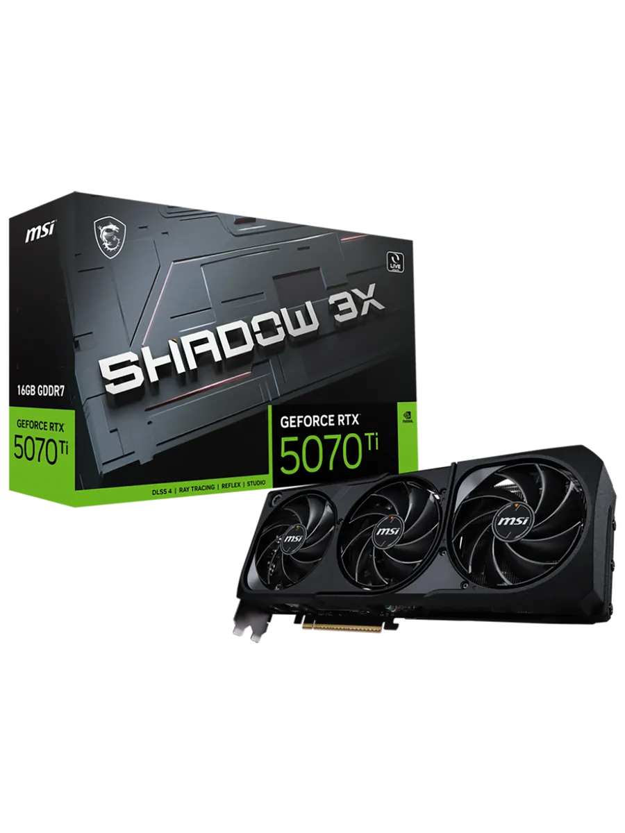 Видеокарта RTX 5070 Ti 16 ГБ RTL (RTX 5070 Ti 16G SHADOW 3X) MSI 563911378 купить в интернет‑магазине Wildberries