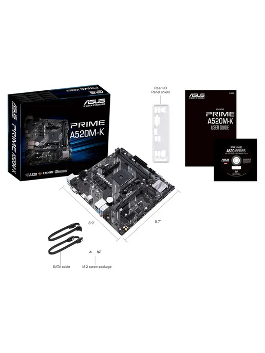 Asus Материнская плата PRIME A520M-K (AM4, mATX), вариант, фото 6