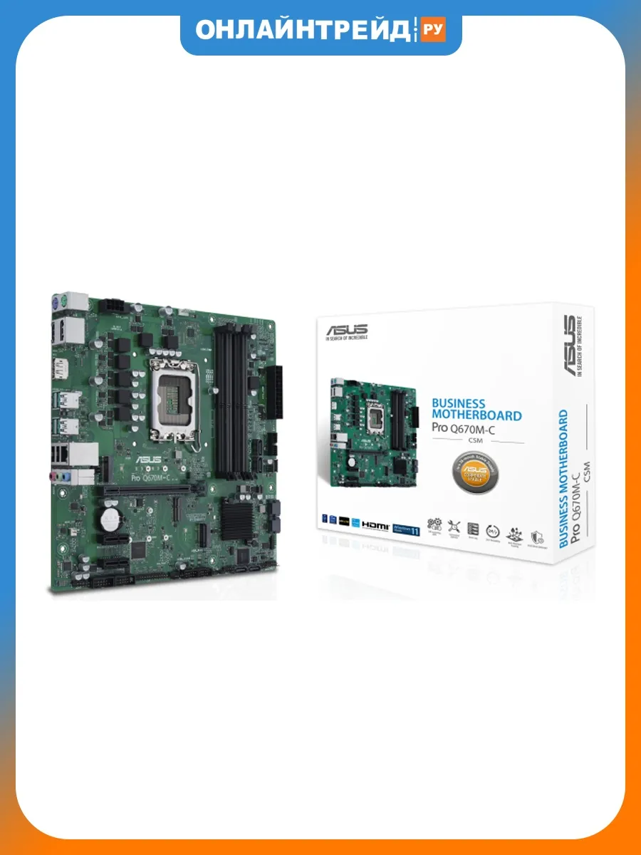 Asus Материнская плата Pro Q670M-C-CSM (LGA1700, mATX)