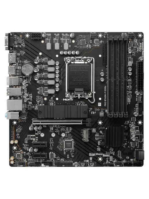 MSI Материнская плата PRO B760M-P DDR4 (LGA1700, mATX), вариант, фото 2