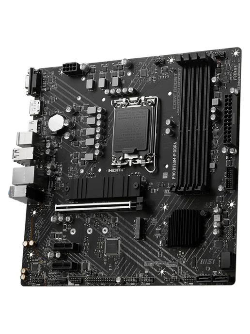 MSI Материнская плата PRO B760M-P DDR4 (LGA1700, mATX), вариант, фото 3