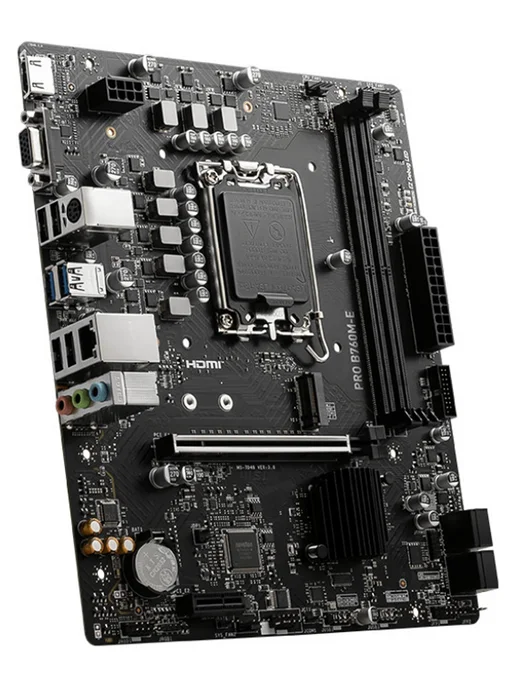 MSI Материнская плата PRO B760M-E DDR4 (LGA1700, mATX), вариант, фото 3