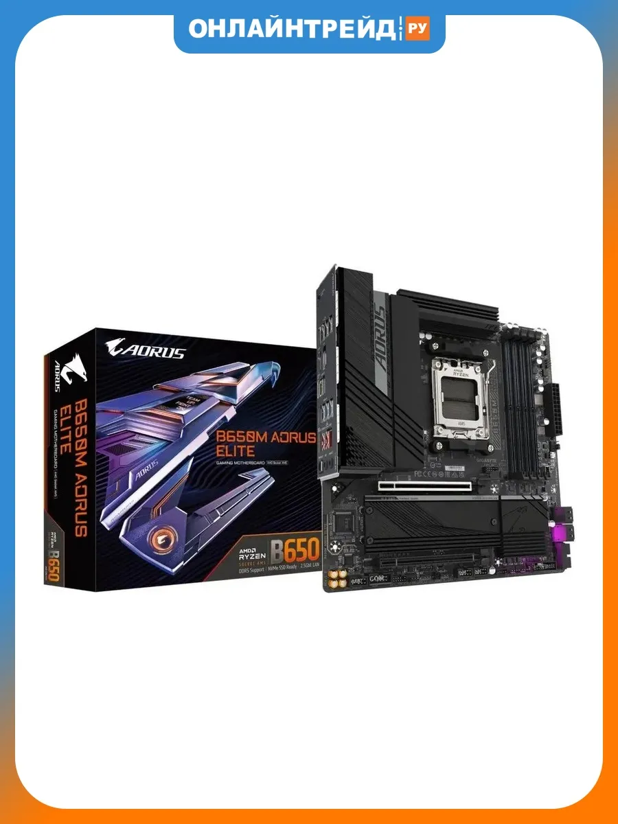 Материнская плата B650M AORUS ELITE (AM5, mATX) Gigabyte 564000786 купить в интернет‑магазине Wildberries