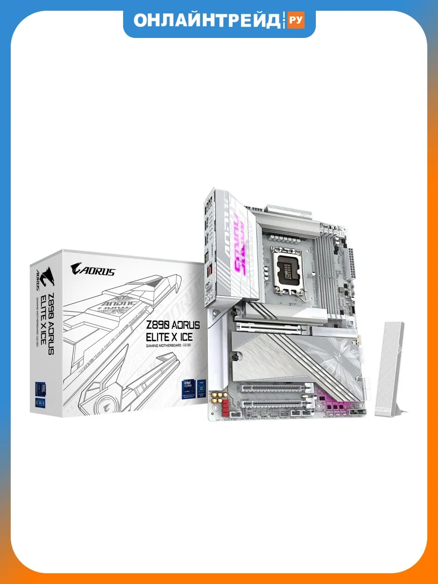 Gigabyte Материнская плата Z890 AORUS ELITE X ICE (LGA1851, ATX)