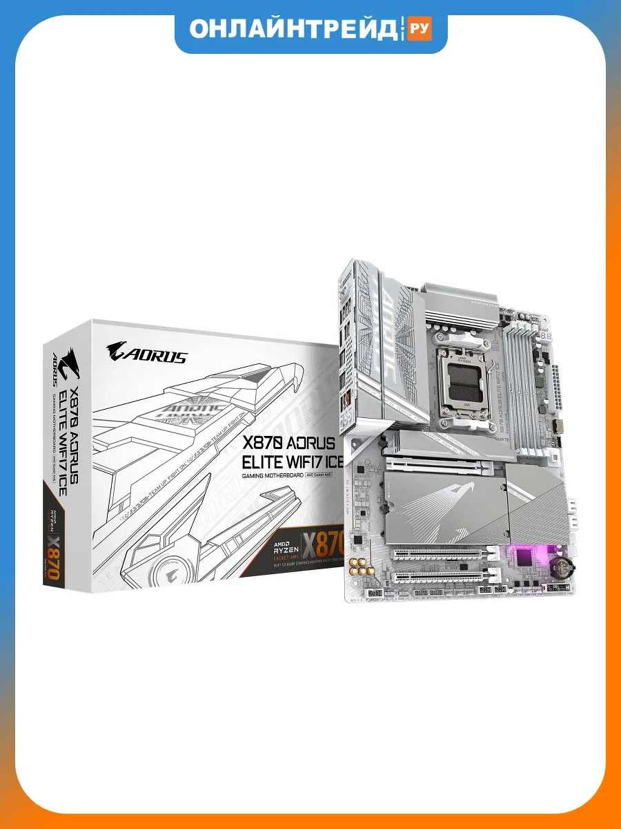 Gigabyte Материнская плата X870 AORUS ELITE WIF7 ICE (AM5, ATX)