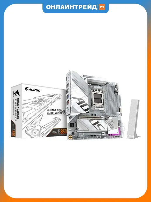 Gigabyte Материнская плата B850M AORUS ELITE WIFI6E ICE (AM5, mATX), вариант