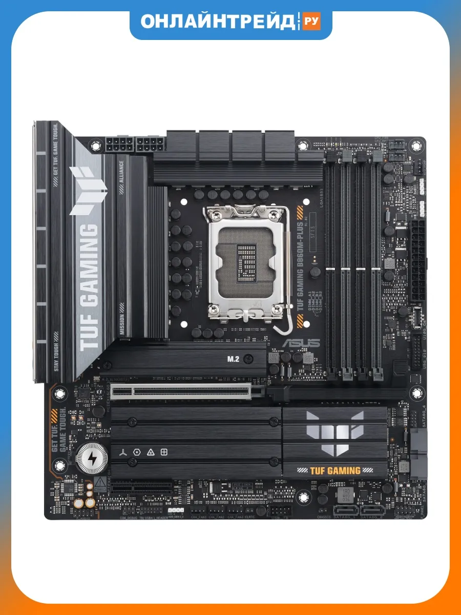 Asus Материнская плата TUF GAMING B860M-PLUS WIFI (LGA1851, mATX)