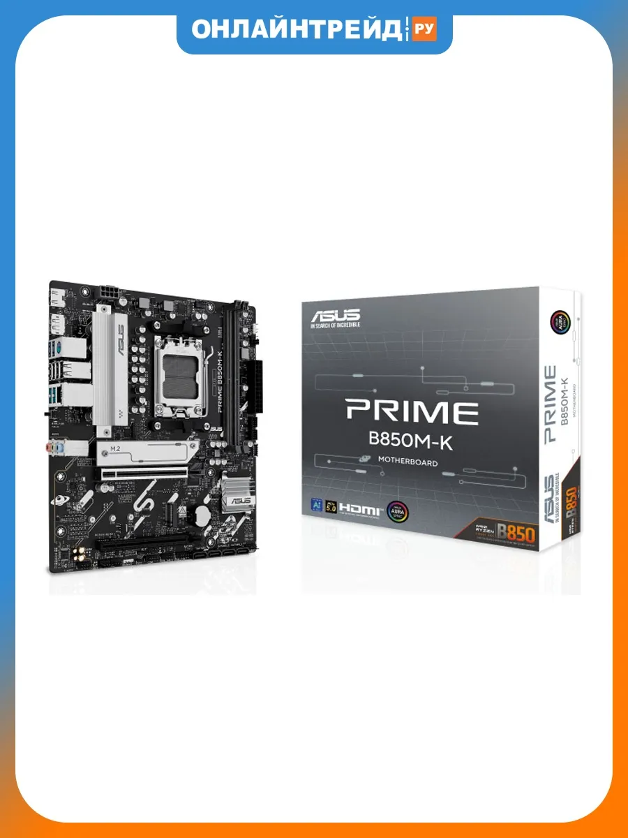 Asus Материнская плата PRIME B850M-K (AM5, mATX)