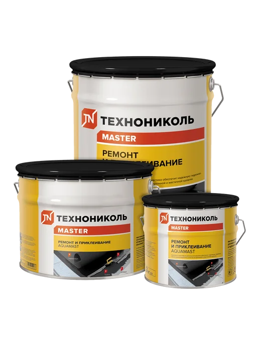 ТехноНИКОЛЬ АКВАМАСТ мастика для ремонта и приклеивания (3кг), 3 кг, фото 3