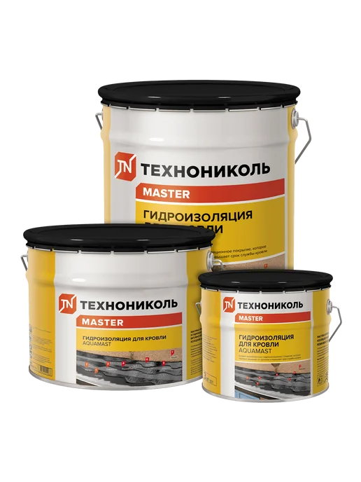 ТехноНИКОЛЬ АКВАМАСТ мастика битумно-резиновая для кровли (10кг), 18 кг, фото 5