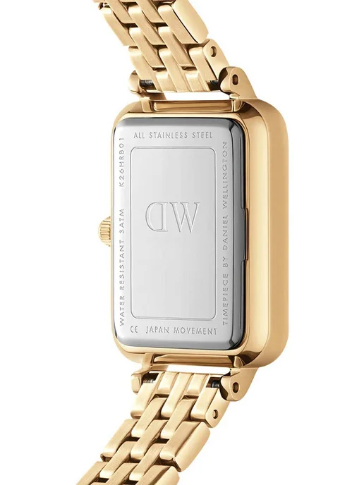 Daniel Wellington Часы наручные с браслетом маленькие кварцевые тонкие желтые, желтый, фото 5