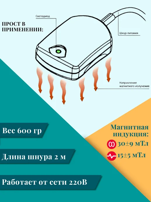 БЕЛВАР Аппарат магнитотерапии АМТ 12 двухрежимный плюс ремень, вариант, фото 8