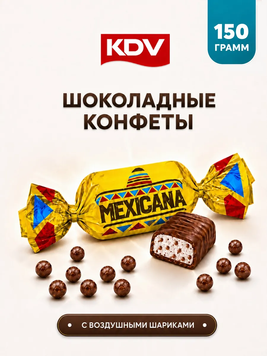 Конфеты шоколадные Мексикана 150 г