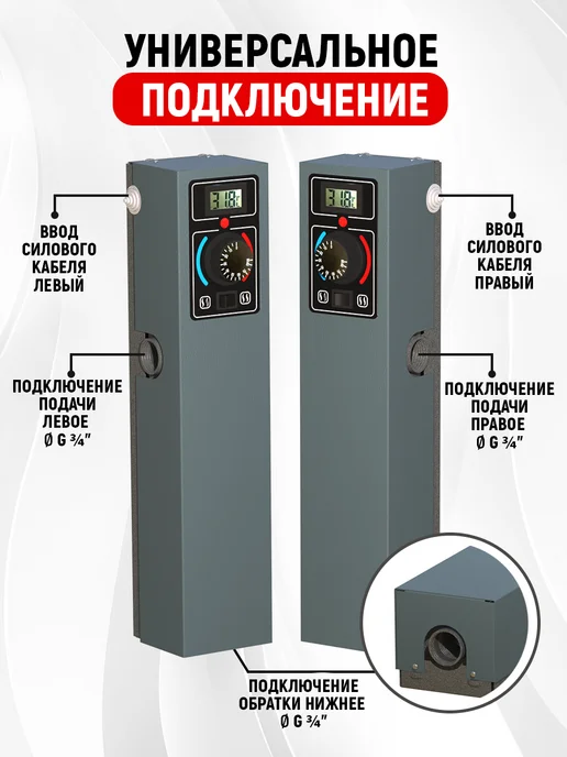 СТЭН Котел отопления электрический " Эко-4 кВт" графит, серый, фото 3