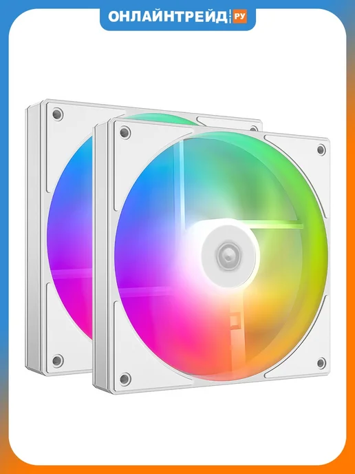 ID-COOLING Вентиляторы AS-140-ARGB-W DUET 2шт, 2 шт