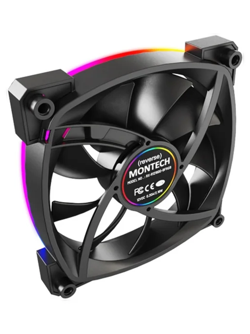 Montech Вентиляторы RX120 Reverse ARGB WHITE 3шт, черный, фото 5