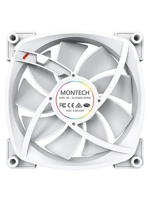 Montech Вентилятор AX140 ARGB WHITE, белый, фото 5