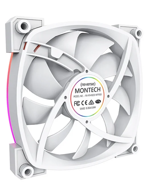 Montech Вентилятор RX140 Reverse ARGB WHITE, белый, фото 4
