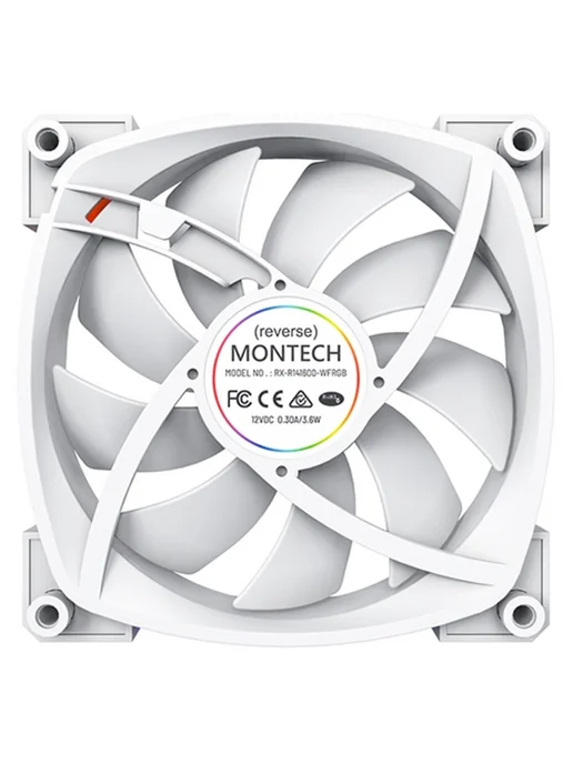 Montech Вентилятор RX140 Reverse ARGB WHITE, белый, фото 5