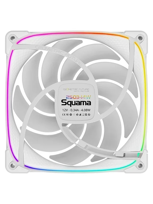 Geometric Future Вентиляторы Squama 2503W-14 White 3шт (1F2503W314000), 3 шт, фото 6
