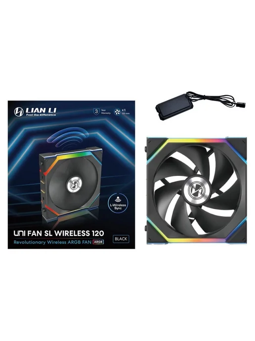 LIAN-LI Вентилятор UNI FAN SL WIRELESS 120 (12SL1W1B), вариант, фото 7