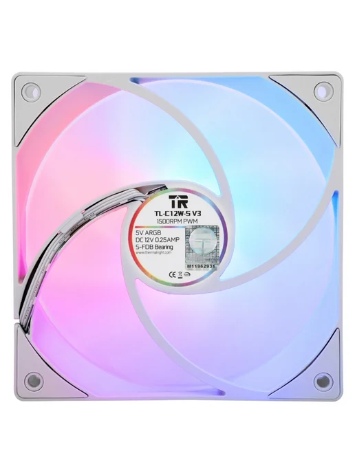 Thermalright Вентиляторы TL-C12W-S V3 x3 (TL-C12W-S-V3x3), 3x3, фото 7