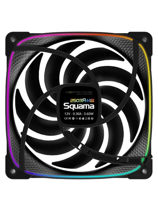 Geometric Future Вентиляторы Squama 2503RB-14 Reverse Black 3шт, 3 шт, фото 5