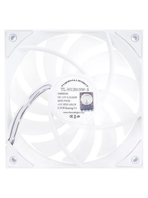 Thermalright Вентилятор TL-H12015W-S (TL-H12015W-S) (TRTLH12015WS), вариант, фото 6