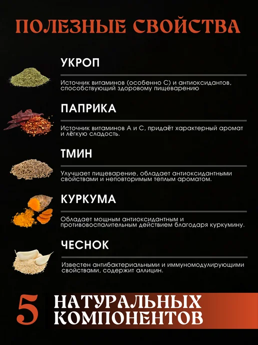 Пряный Квартал Сванская соль пищевая, смесь специй и приправ, 220г Грузия, 220 г, фото 7