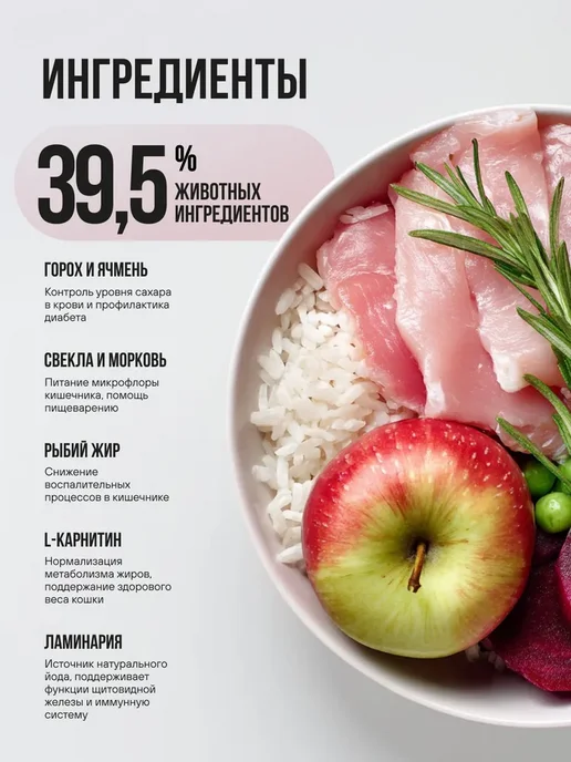 Сухой корм BOWL WOW Яблоко для собак, средние, индейка, 10 кг, фото 2