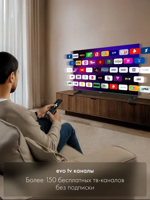 Haier Телевизор 50 дюймов LED H1, 4K, Android TV, EVO TV, черный, фото 8